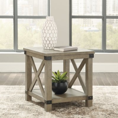 Aldwin End Table, Gray