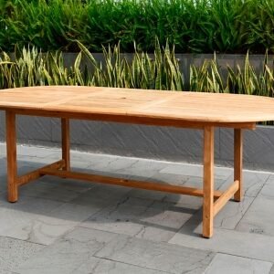 Amazonia Patio Dining Table, Brown