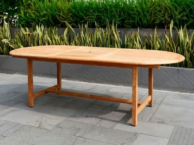 Amazonia Patio Dining Table, Brown