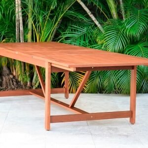 Amazonia Patio Dining Table, Brown
