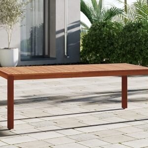 Amazonia Patio Dining Table, Dark Brown