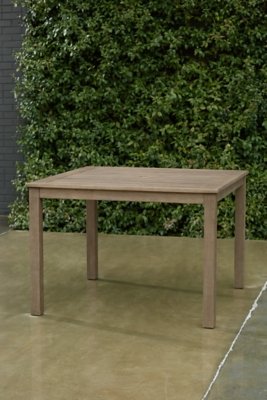 Aria Plains Outdoor Dining Table, Brown