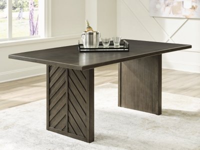 Arkenton Dining Table, Grayish Brown, Wood