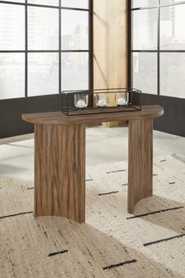 Austanny Sofa Table, Warm Brown