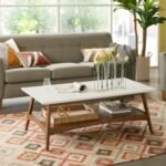 Avenu Coffee Table, Off White/Pecan