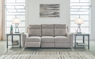 Barnsana Power Reclining Sofa, Ash