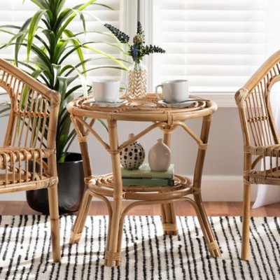 Baxton Studio Cariel Coffee Table, Natural Brown