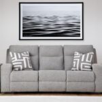 Biscoe Performance Fabric Dual Power Reclining Sofa, Pewter
