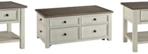 Bolanburg Coffee Table with 2 End Tables, Two-tone