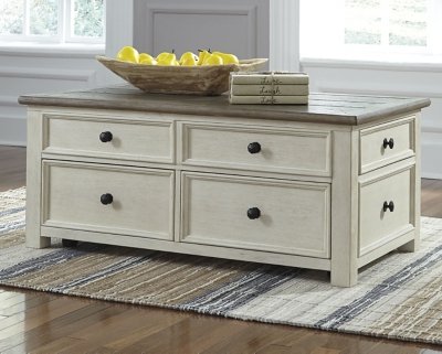 Bolanburg Coffee Table with Lift Top, Two-tone