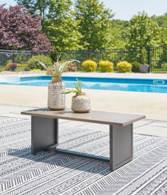 Bree Zee Outdoor End Table, Brown