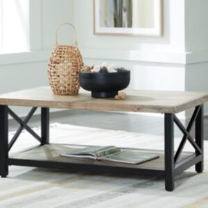 Bristenfort Coffee Table, Brown/Black