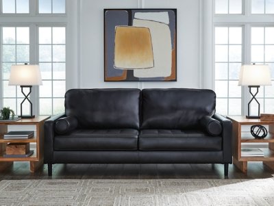 Bryceview Leather Sofa Leather, Onyx