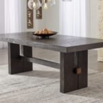 Burkhaus Dining Extension Table, Dark Brown, Wood