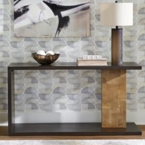 Camlett Console Sofa Table, Brown