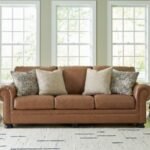 Carianna Leather Sofa Leather, Caramel