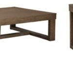 Cariton Coffee Table with 1 End Table, Gray