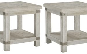 Carynhurst 2 End Tables, White Wash Gray