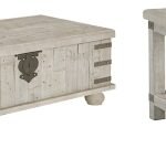 Carynhurst Coffee Table with 1 End Table, White Wash Gray