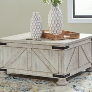 Carynhurst Hinged Lift Top Coffee Table, Whitewash
