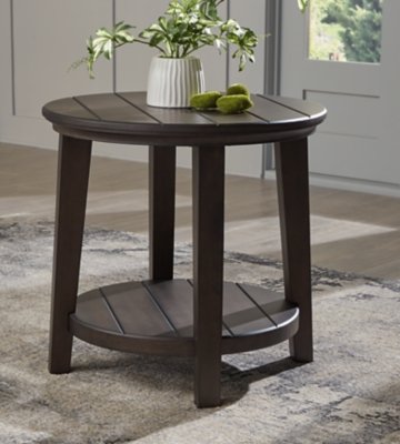 Celamar End Table, Dark Brown