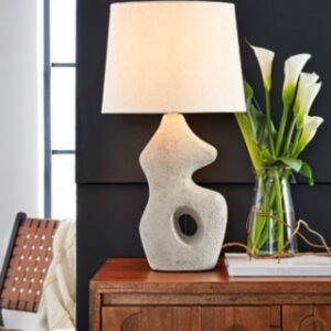 Chadrich Table Lamp (Set of 2), Antique Beige