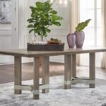 Chrestner Rectangular Dining Table, Gray, Wood