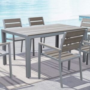 CorLiving Outdoor Dining Table, Gray
