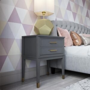 CosmoLiving by Cosmopolitan Westerleigh End Table, Graphite Gray