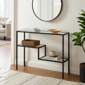 Crosley Furniture Sloane Entryway Console Table, Matte Black