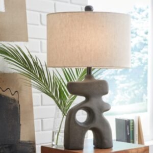 Danacy Table Lamp, Distressed Black