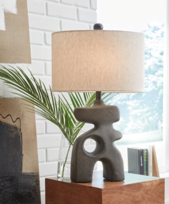 Danacy Table Lamp, Distressed Black