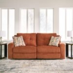 Danum Manual Reclining Sofa, Spice