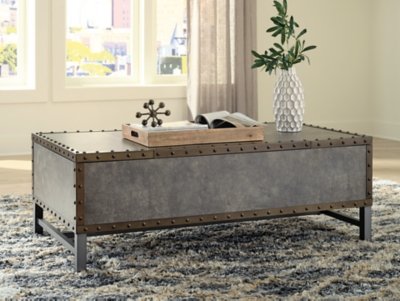 Derrylin Lift Top Coffee Table, Brown