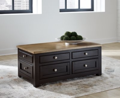Drazmine Lift-Top Coffee Table, Brown