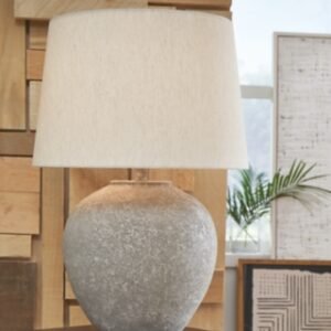 Dreward Table Lamp, Distressed Gray