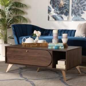 Edel Walnut Coffee Table, Brown