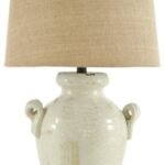 Emelda Table Lamp, Cream