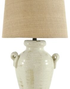 Emelda Table Lamp, Cream