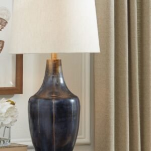 Evania Table Lamp, Indigo