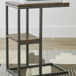 Forestmin Cantilever Accent Table, Natural/Black