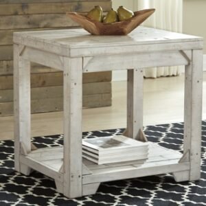 Fregine End Table, Whitewash