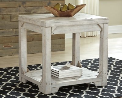 Fregine End Table, Whitewash