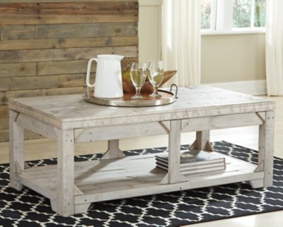 Fregine Lift Top Coffee Table, Whitewash
