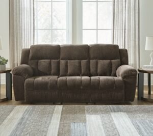 Frohn Manual Reclining Sofa, Chocolate