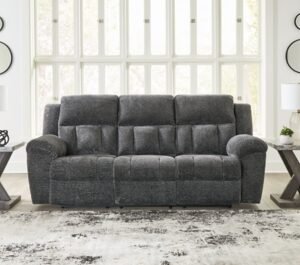 Frohn Manual Reclining Sofa, Graphite
