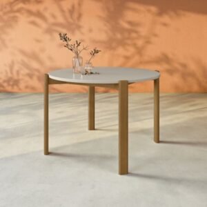 Gales Round Dining Table, Greige