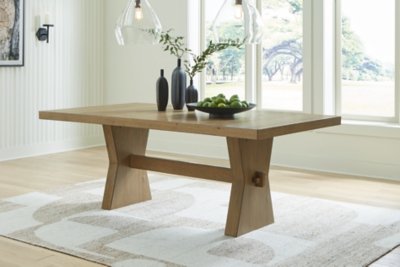 Galliden Dining Table, Light Brown, Wood