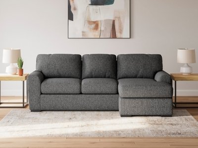 Gardiner Sofa Chaise, Pewter