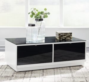 Gardoni Coffee Table, White/Black